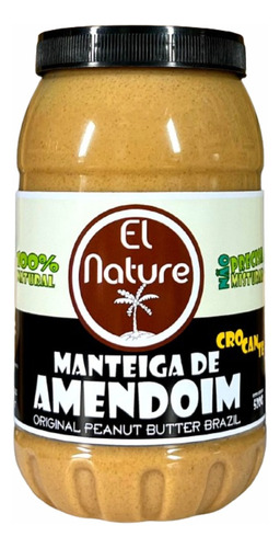 El Nature - Manteiga De Amendoim Crocante 520 Gr