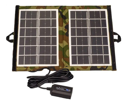 Luz Led Recargable Panel Solar Plegable Portable Marca Clamp