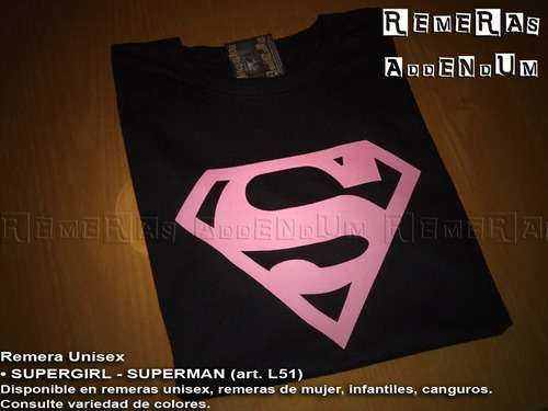 Remeras Unisex Supergirl Superboy Superman 100% Algodón