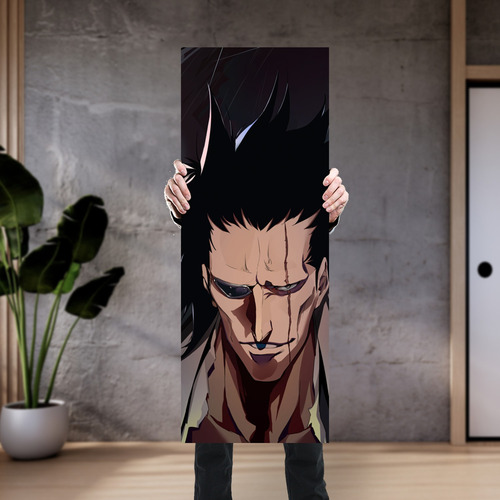 Cuadro Grande 30x80 Cm Bleach Kenpachi Animeras