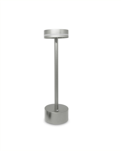 Lámpara Practiled VRM6-S velador luz led usb recargable 3 modos plateado 5V