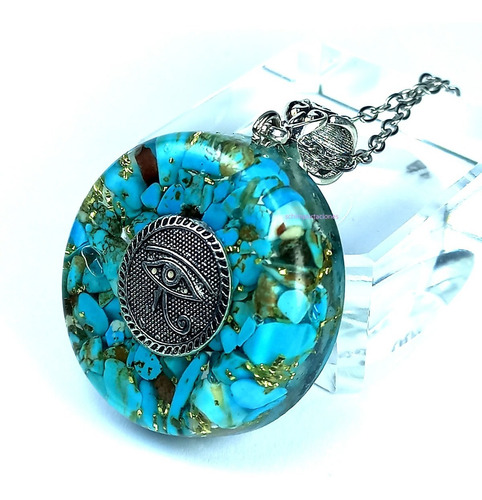 Orgón Turquesa Natural - Colgante - Ojo De Horus -