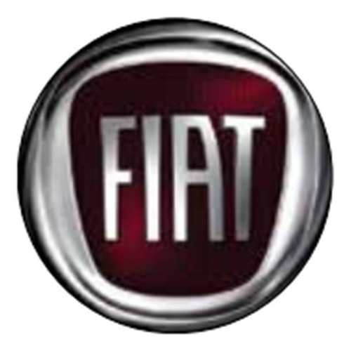 Centro/ Tapa Taza Adhesiva Emblema Fiat 51mm Rojo
