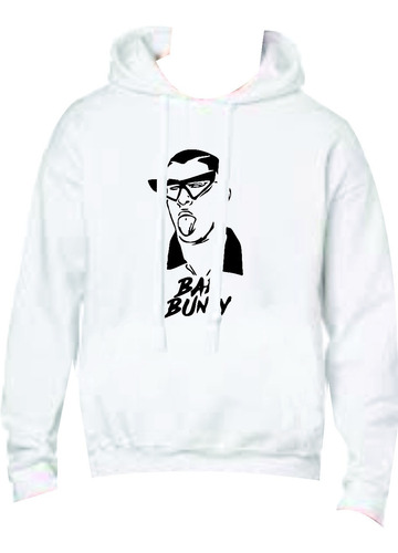 Buzos Hoodie Bad Bunny Cantante Reggaeton Vinil