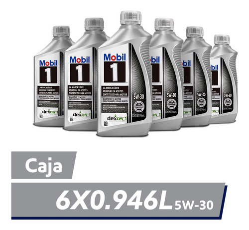 Mobil 1 5w-30 Caja De Botellas 6x 0.946l Mobil 124316