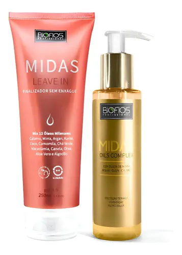 Kit Misturinha Midas Protetor Térmico Finalizador Sem Enxágue
