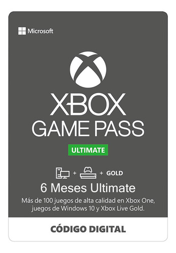 Microsoft Xbox Game Pass Ultimate 6 meses