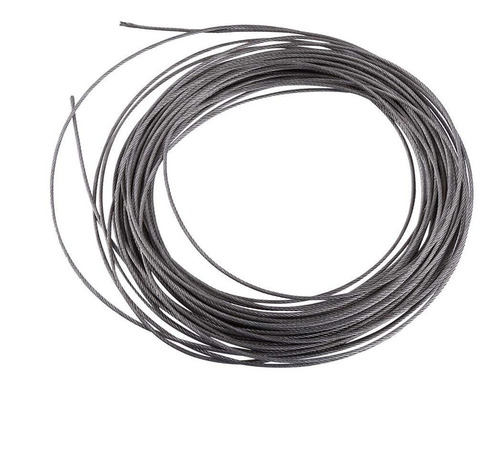 Kit Cable Acero Para Pesca Con Tubitos 10 Mts Resiste 27 Kg.