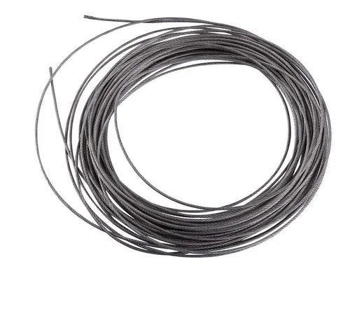 Kit Cable Acero Para Pesca Con Tubitos 10 Mts Resiste 18 Kg.