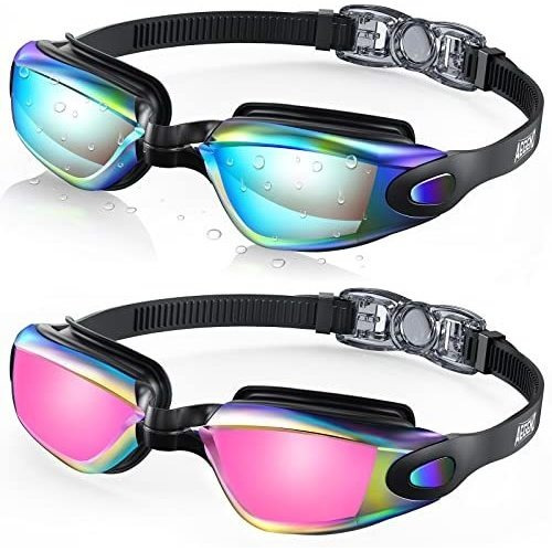 Aegend Swim Goggles, 2 Pack Nadando Goggles No 49895