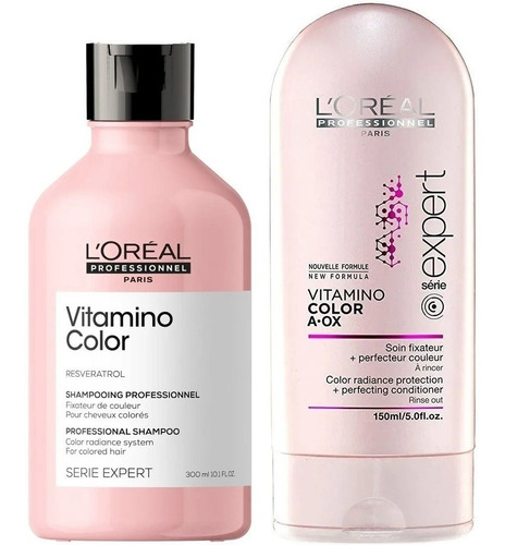 Shampoo+ Condition Para Cabello Teñido Loreal Vitamino Color