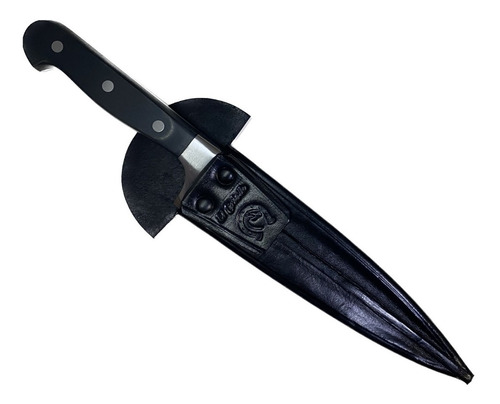 Cuchillo 3 Claveles Forjado Bavaria 1545 De 20cm 8'' + Vaina