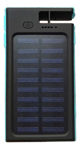 Power Bank Solar Qi Solarbank, Mxqib-001, 10000ma, Azul, Ce Color Azul