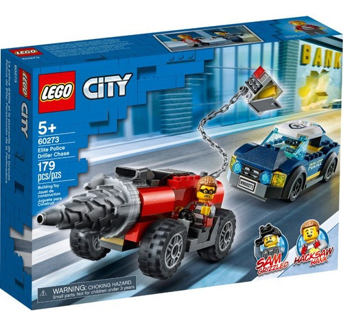 Lego City Policía Persecución De La Perforadora 60273 