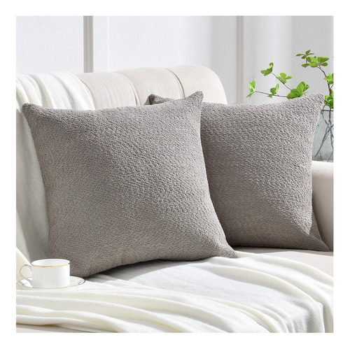 Rythome Set Of 2 Acogedoras Cubiertas De Almohada De Toque D