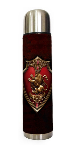 Imagen 2 de 3 de Termo Y Mate Y Termo Acero 1 Litro Madera Got Lannister