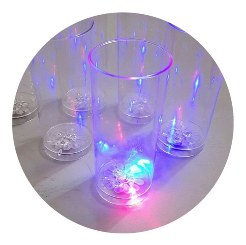 80 Vasos Luminosos Led ,cotillon Luminoso Led , Fluor !!!!!