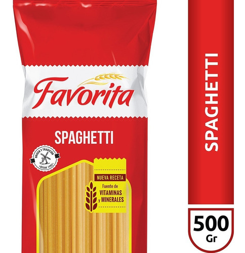 Fideos Spaghetti Favorita X500 Gr