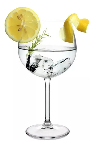 Jogo 6 Taças De Gin Cristal Titânio Bohemia Flamenco 850ml Cor Trasnparente