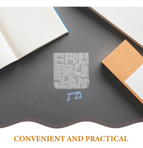 2 Moldes Para Notas Musicales: Moldes De Resina Con Orificio