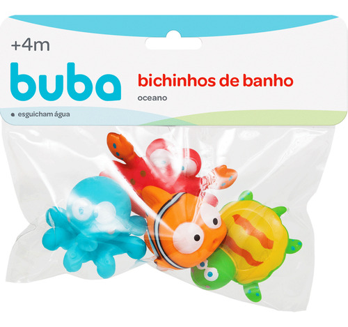 Bichinhos De Banho Animais Do Oceano Buba 09679