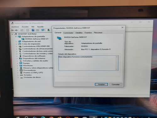 Tarjeta De Video Pci Express Geforce 9400 (Usado)