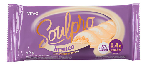 Soulpro Branco - Zero Açucar - (40g) - Com Crispies Proteico