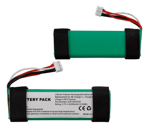 Bateria De Repuesto Compatible Con Jbl Charge 2 6200mah 3.7v
