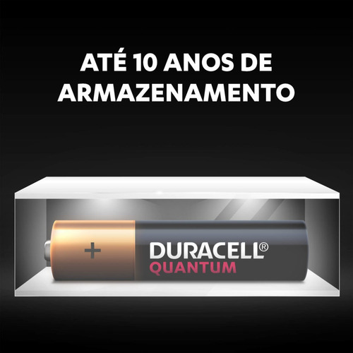 Imagem 5 de 5 de 2 Pilhas Alcalina Quantum Aaa Palito Para Loja E Comércios