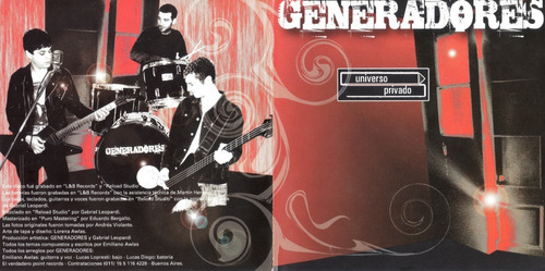Los Generadores Universo Privado Año 2009 Cd Original Rock