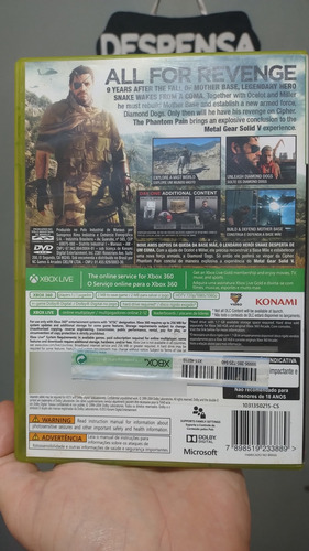 Metal Gear Solid V: The Phantom Pain Xbox 360 (Usado)
