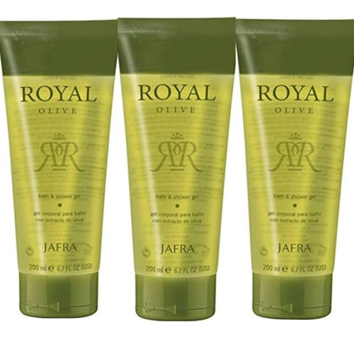 Jafra Royal Olive Gel Corporal Para Baño 200ml X3pz Olive