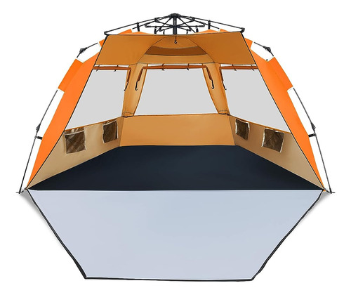 Tangkula 3-4 Person Easy Pop Up Beach Tent, Upf 50+ Portable