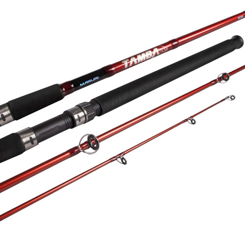 Molinete Vara Maruri Tamba TA-S602xH, 40-80 libras, 183 m, 2 puntos, P/Molinete, color rojo