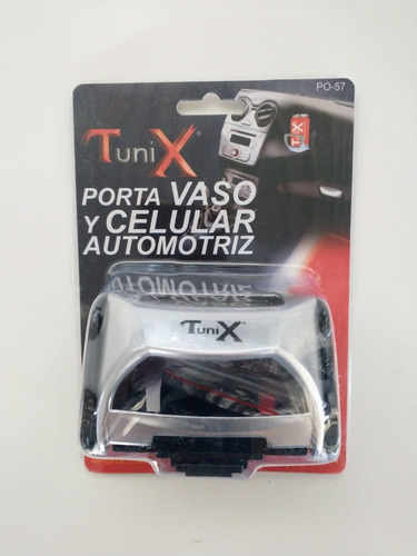 Porta Vaso Y Celular Tunix Automotriz Universal Po-57 