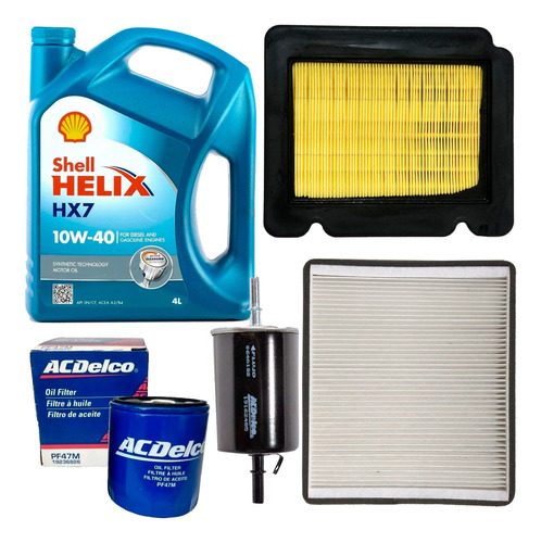 Combo Service Completo Filtros + Aceite Chevrolet Aveo 2012