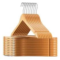 Comprar Cabide De Madeira Roupa Calça Marfim Adulto Kit 20 Unidades