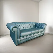 Comprar Sillón Chesterfield Clásico 3 Cuerpos Cuerina Talampaya 