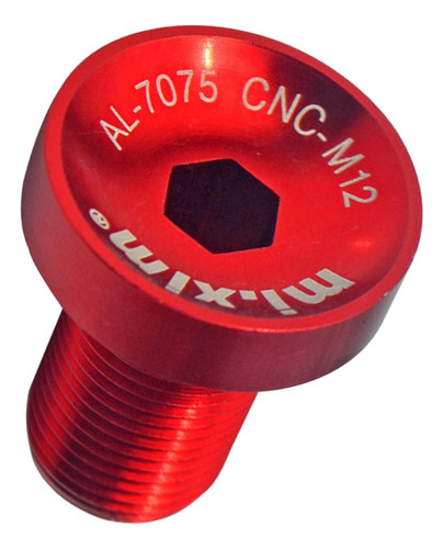 Perno De Manivela De Bicicleta Tornillo De Pedalier De Rojo