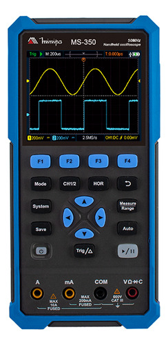 Osciloscópio Digital Portátil 50mhz 2 Canais Minipa Ms-350