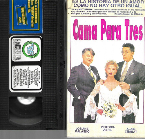 Cama Para Tres Vhs Victoria Abril Miguel Bosé Bisexual Lesbi