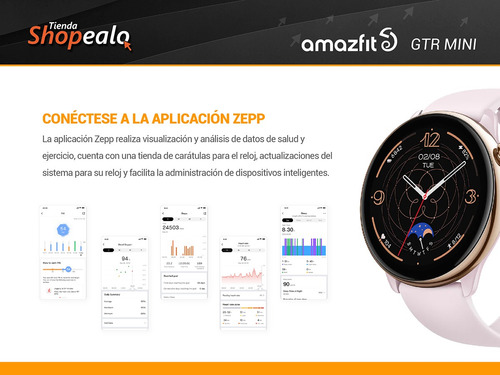 Smartwatch Reloj Inteligente Amazfit Gtr Mini Rosa Gps Cta-*