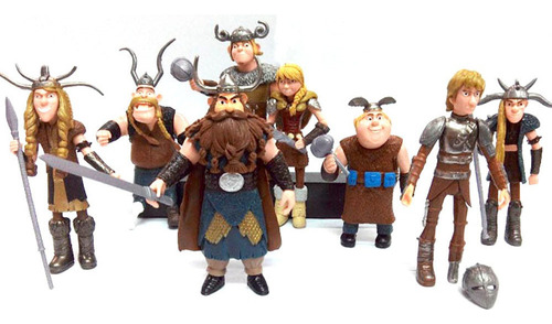 8pcs How To Train Your Dragon Acción Figura Modelo Juguete A