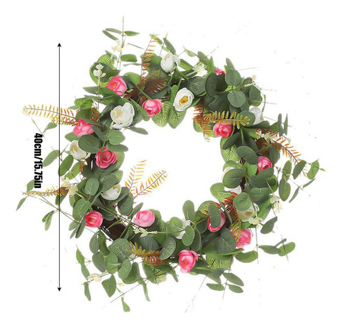 Corona En Forma De Q, Guirnaldas De Flores, Decoración Para
