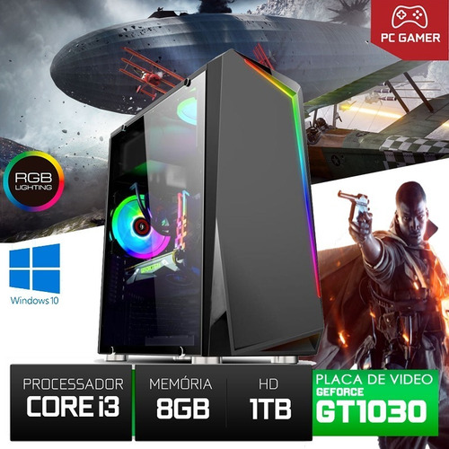 Pc Gamer Cpu Intel Core I3 8gb Ram+hd 1tb Gt710 2g