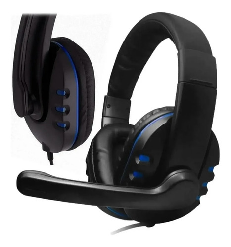 Imagen 4 de 4 de Auricular Gamer Eurosound Rage Pc Play Celu Mic Vol Agm01