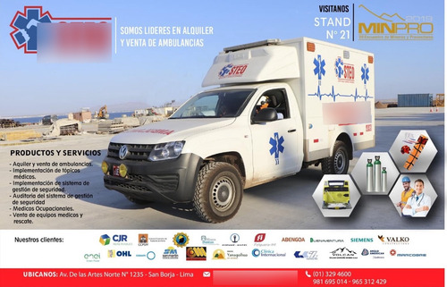 Ambulancia Rural Toyota Hilux 4x4 Turbo Diesel Año 2024