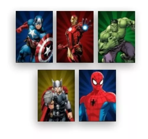 Quadro Faces Homem Aranha Marvel - 20x20 - Gorila Clube