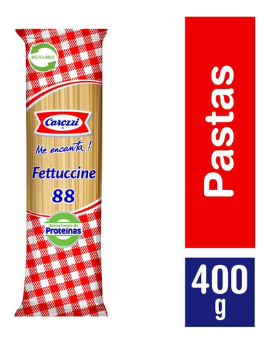 Pasta Fettuccine N°88 Carozzi 400 G