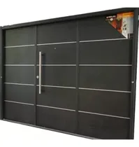 Comprar Portones 1783g Oblak Ciego Negro Grafito Reforzado Garage